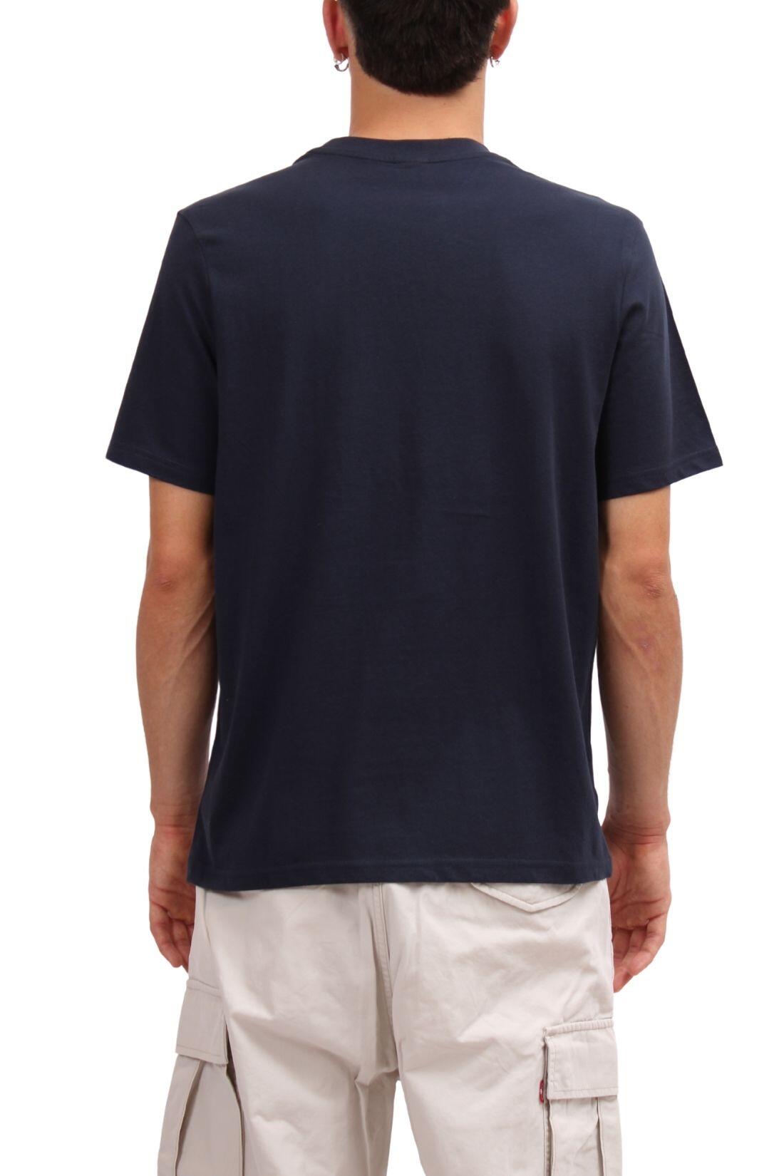 NORTH SAILS - T-shirt uomo logo, 4XL, bianco e blu navy 3/3