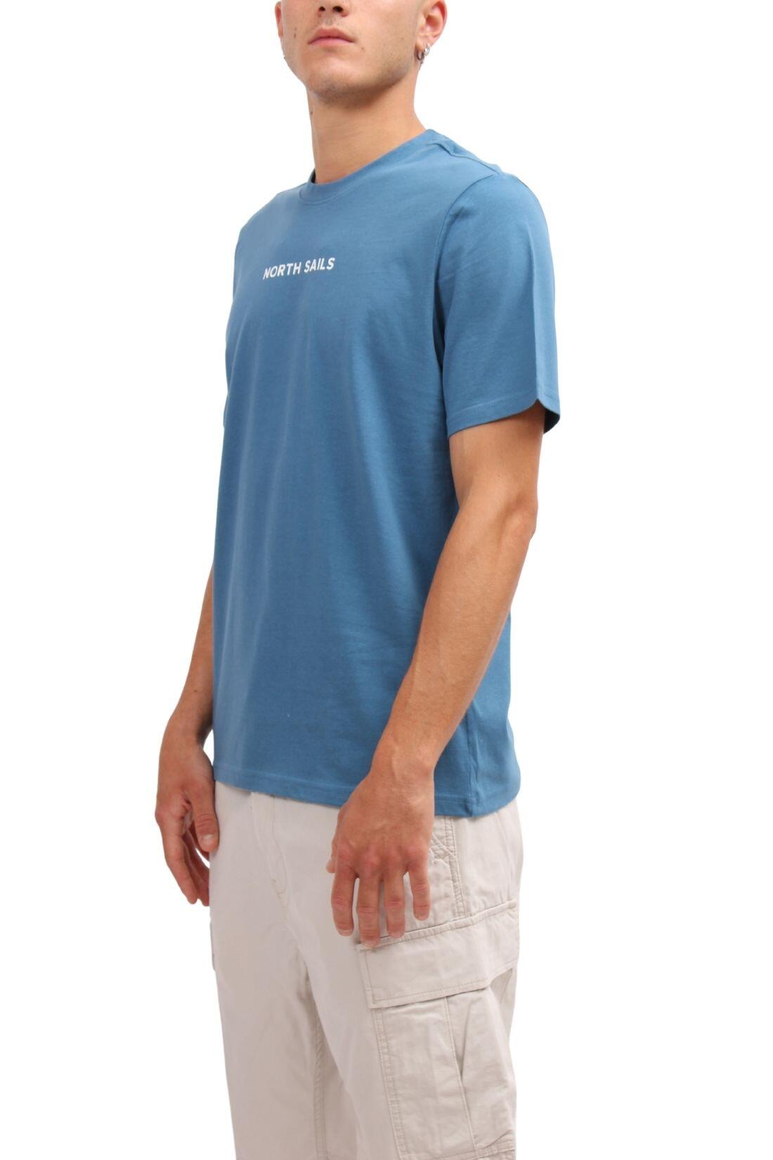 NORTH SAILS - Herren-T-Shirt regular mit linearem Logo, Größe 4XL, Farbe Blau 2/3
