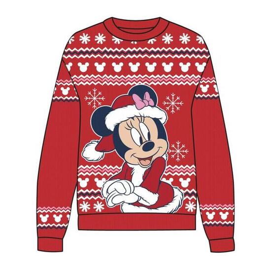 Sweat-shirt Minnie Mouse pour enfant, en coton doux doublé polaire, rose