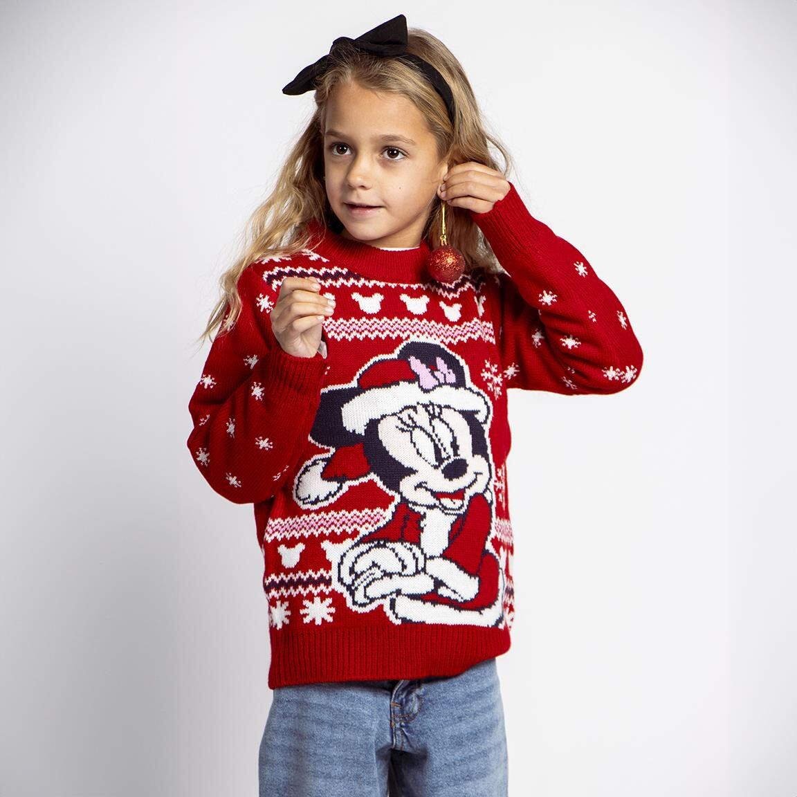 Moletom infantil da Minnie Mouse em algodão macio com forro de lã, rosa. 4/6
