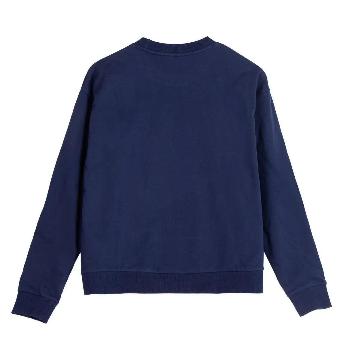 Felpa da bambino Stitch in cotone con fodera in pile, blu navy 2/3