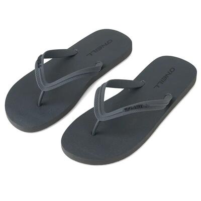 Heren teenslippers profile small logo zwart