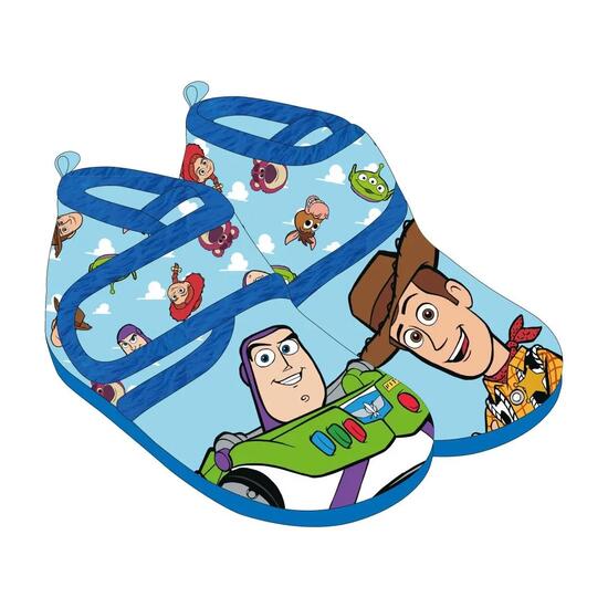 Zapatillas de Casa Media Bota Infantil Toy Story Antideslizantes Azul