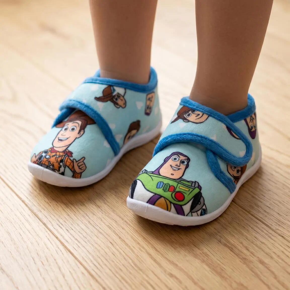 Pantofole a stivaletto medio per bambini Toy Story, antiscivolo, blu 7/7