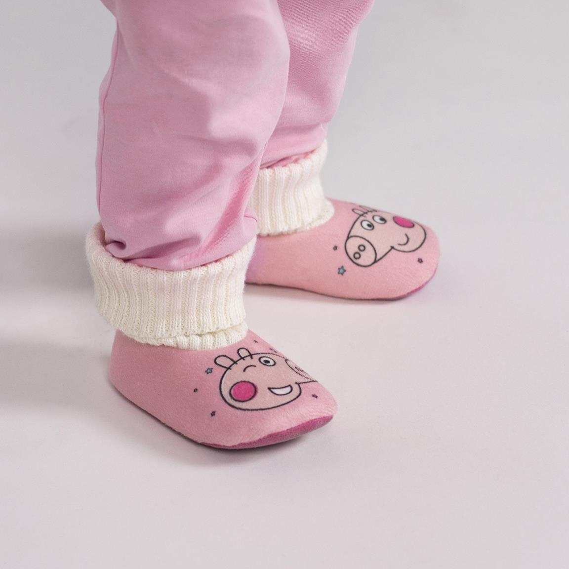Pantofole antiscivolo per bambini di Peppa Pig in poliestere, rosa 6/7