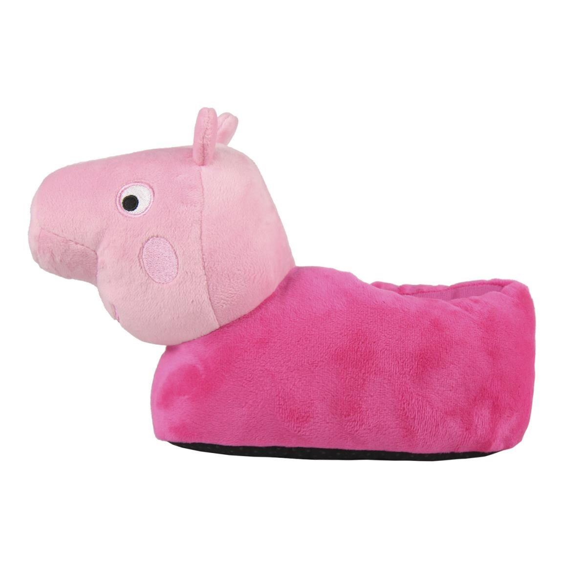 Pantofole per bambini Peppa Pig 3D con suola antiscivolo, rosa 3/4