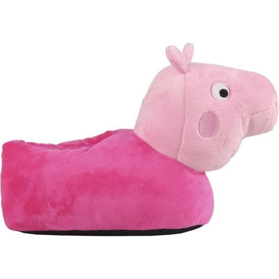 Pantofole per bambini Peppa Pig 3D con suola antiscivolo, rosa 2/4