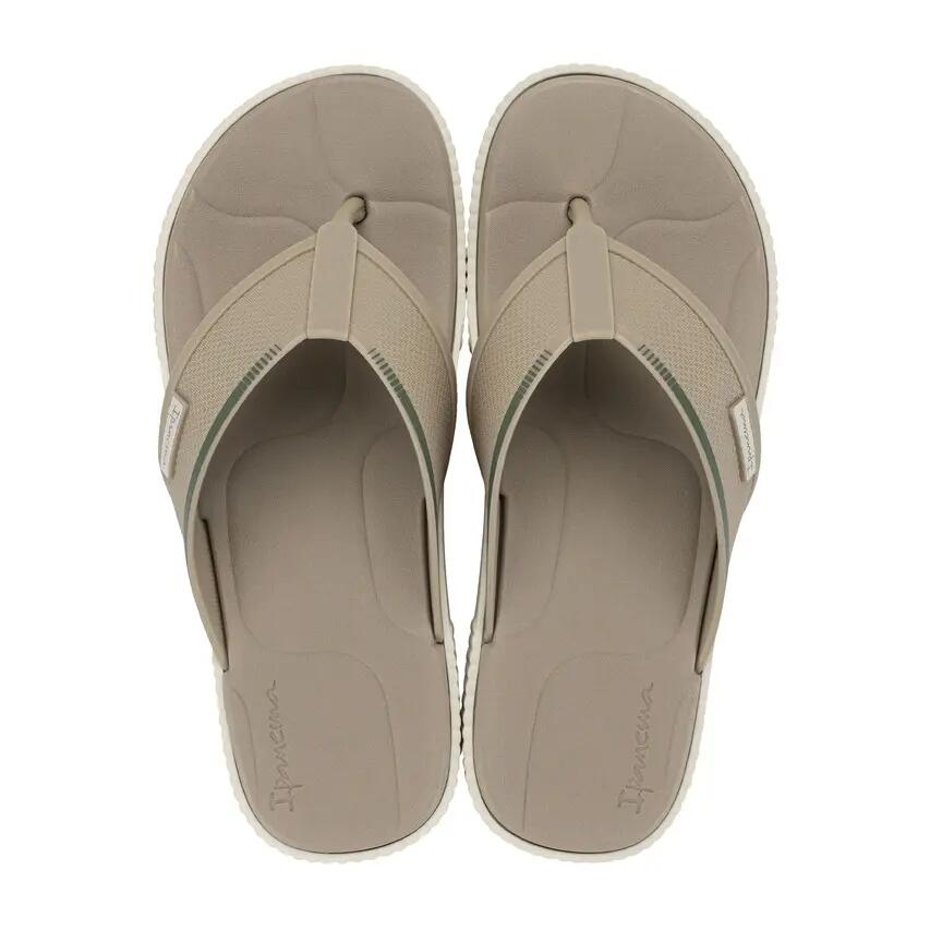 Heren Teenslippers Vintage Beige 1/3