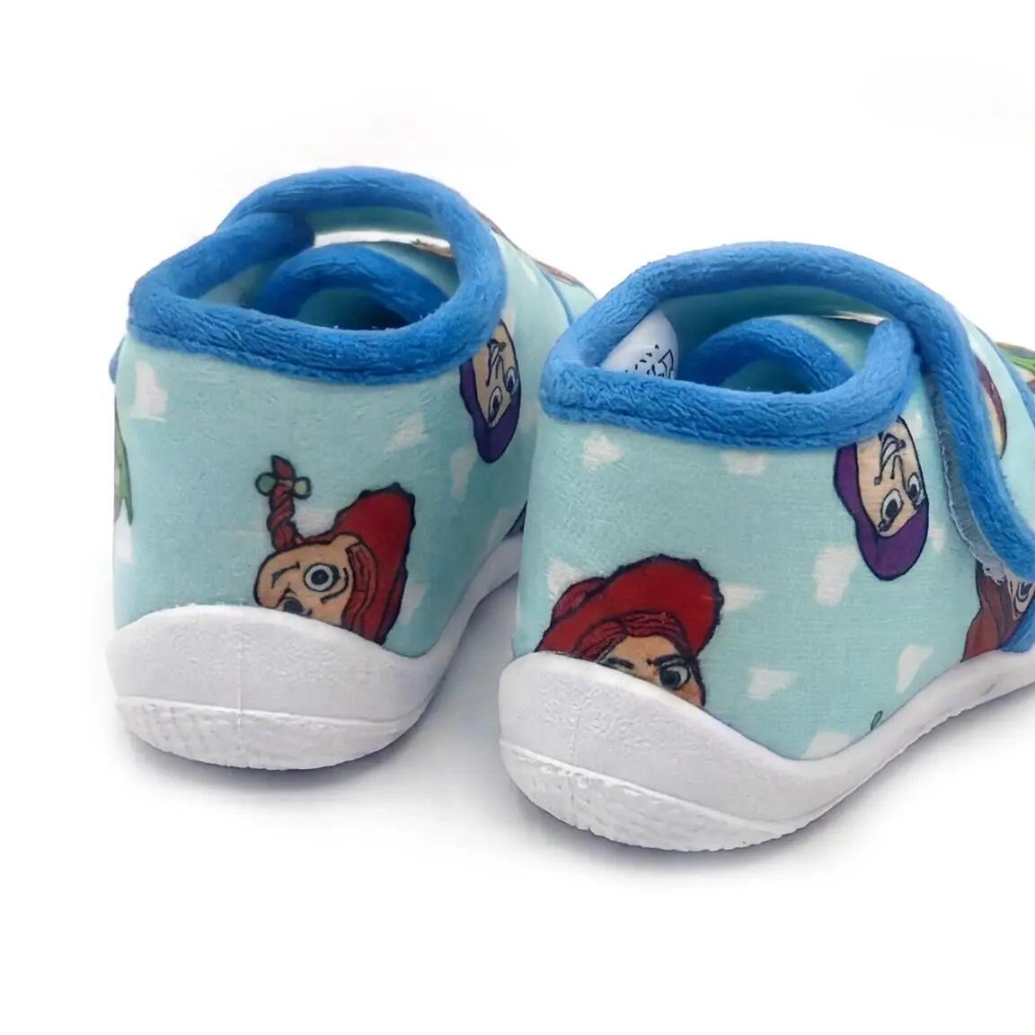Pantofole a stivaletto medio per bambini Toy Story, antiscivolo, blu 5/7