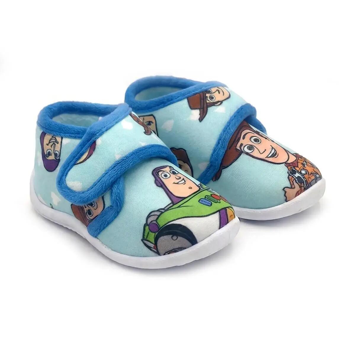 Pantofole a stivaletto medio per bambini Toy Story, antiscivolo, blu 4/7