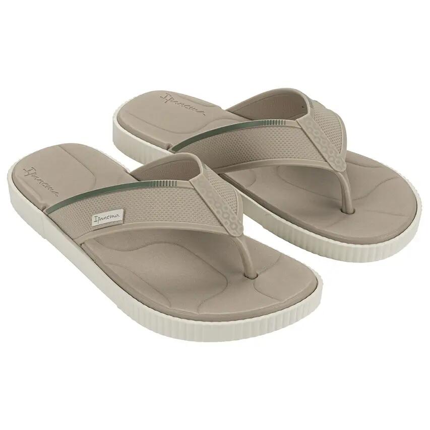 Heren Teenslippers Vintage Beige 2/3