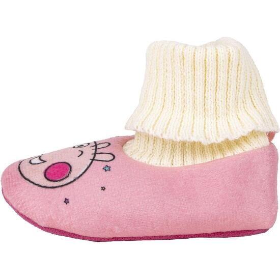 Pantofole antiscivolo per bambini di Peppa Pig in poliestere, rosa 2/7