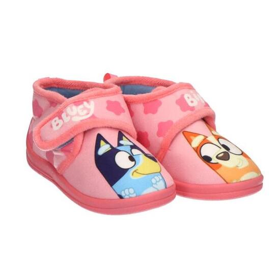 Bluey Kinderpantoffeln, mittelhoch, Polyester, rutschfest, Rosa
