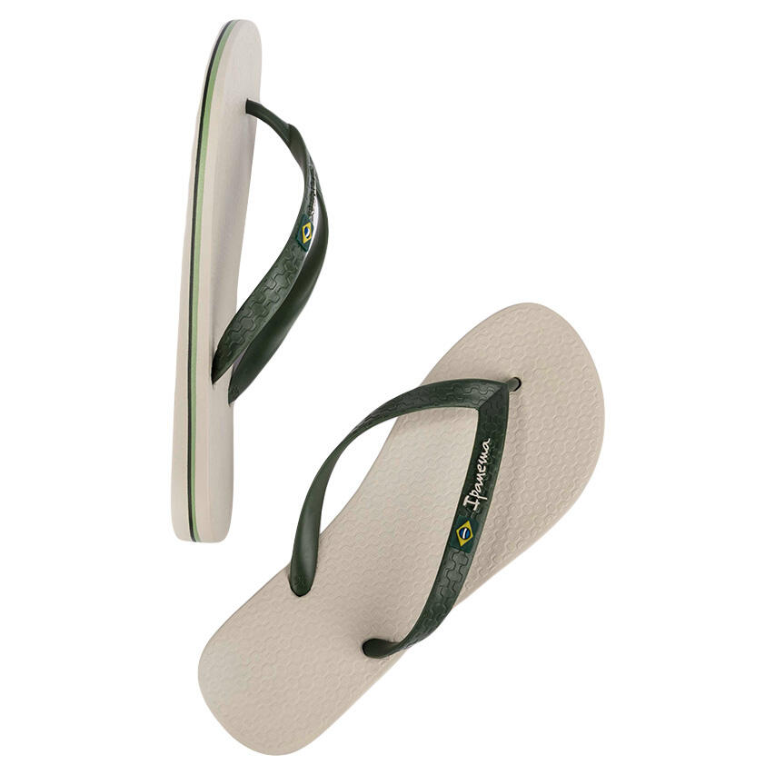 Heren Teenslippers Classic Brasil Beige 3/3