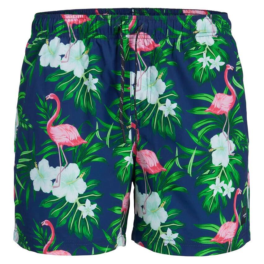 Heren Zwemshort Plus Size Novelty AOP Multi 1/4