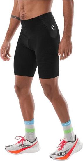 Pantaloncini Compressport Run Under Control Nero Uomo