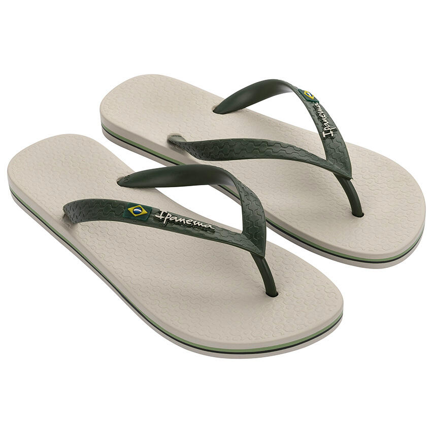 Heren Teenslippers Classic Brasil Beige 2/3