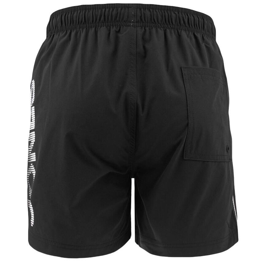 Heren Zwemshort Plus Size Splice Logo Zwart 6/7