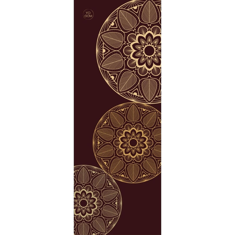 Tapis de yoga Performance Yoga Mat Mandala Bordeaux