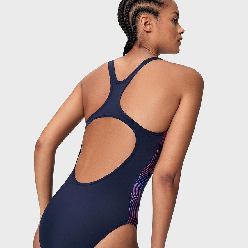 Maillot de bain Speedo Sprint Medalist marine/rose 5/7