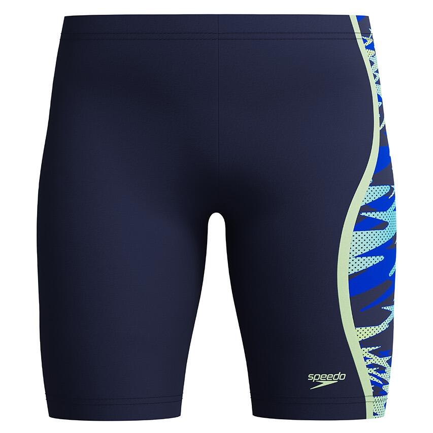 Speedo Jongens Zwemjammer Hyperboom Splice Marine/Diep Saffier 2/4