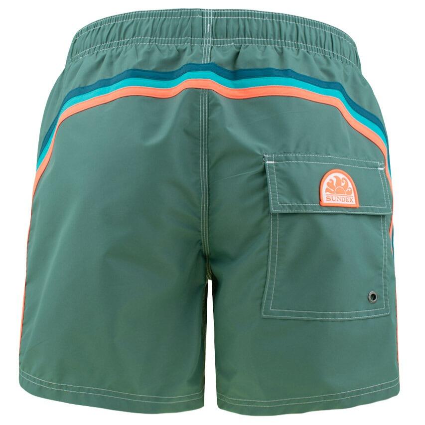 Heren Elastic Waist Zwemshort Groen A1602 6/6