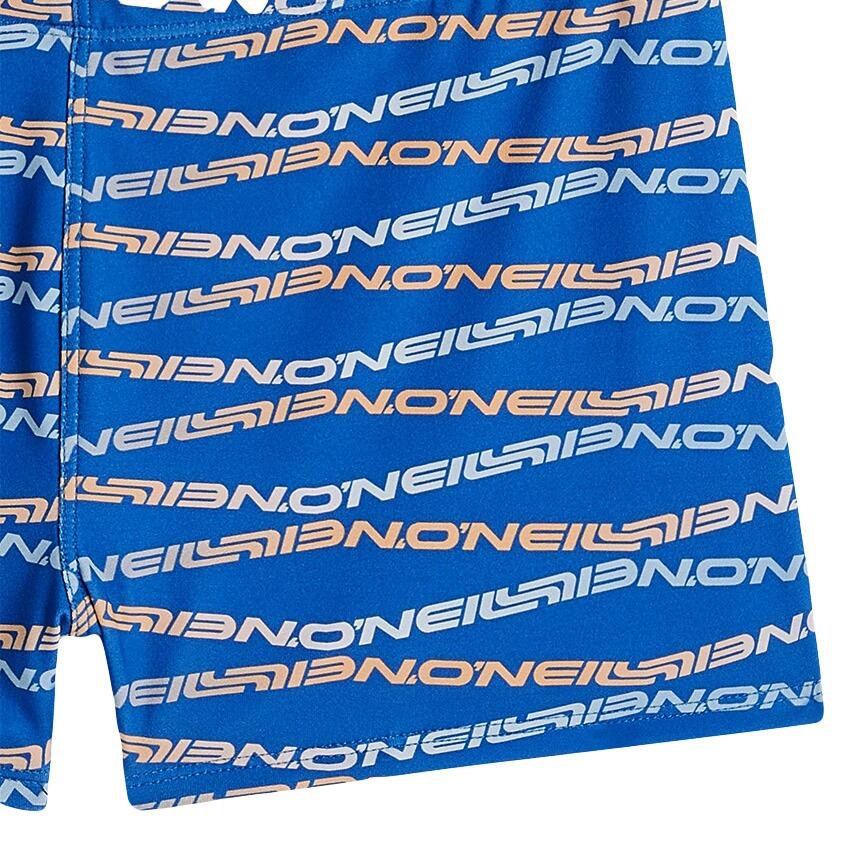 Kids Zwemboxer Print Racer Blauw 3/3