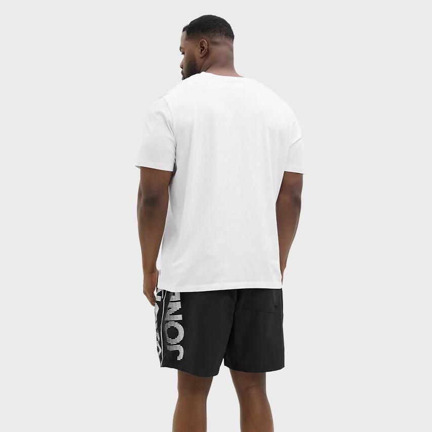 Heren Zwemshort Plus Size Splice Logo Zwart 3/7