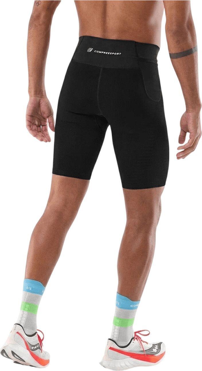 Pantaloncini Compressport Run Under Control Nero Uomo 2/5