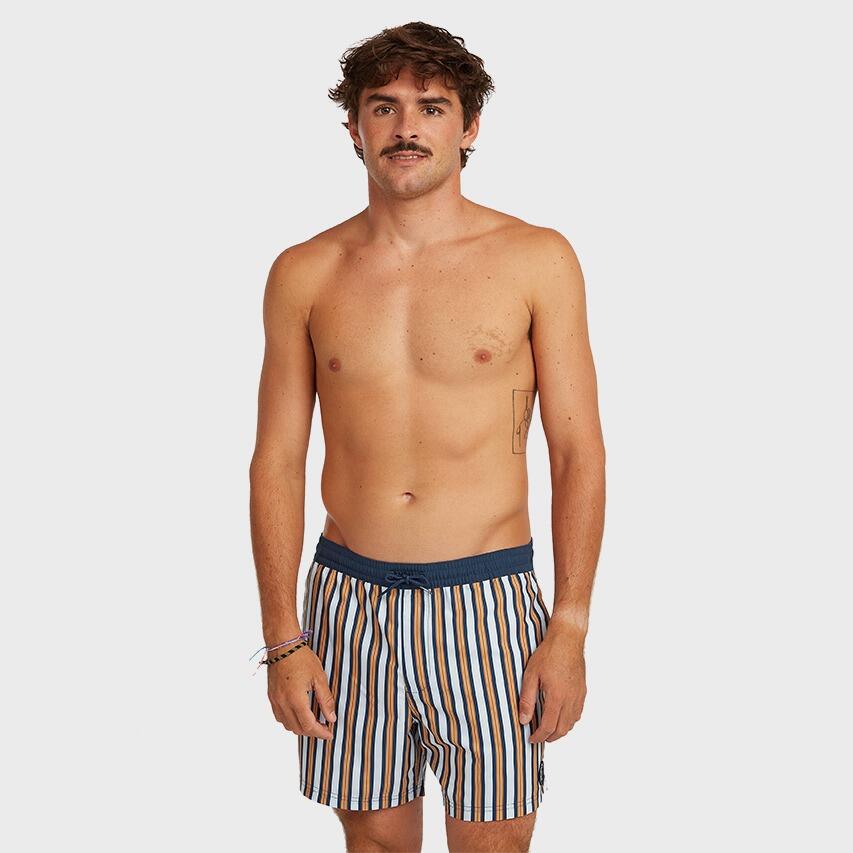 Heren Zwemshort Originals Stripe Blauw & Oranje Multi 2/5