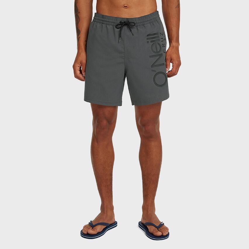 Heren Zwemshort Cali Logo Grijs 3/6