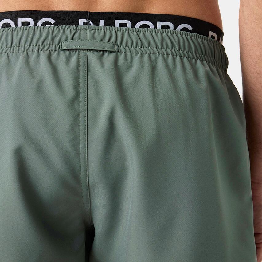 Heren Double Waistband Zwemshort Groen II 6/7
