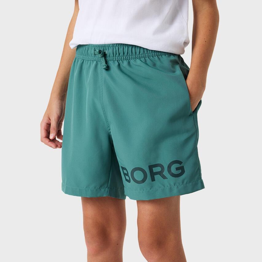 Kids Zwemshort Borg Logo Groen II 3/7