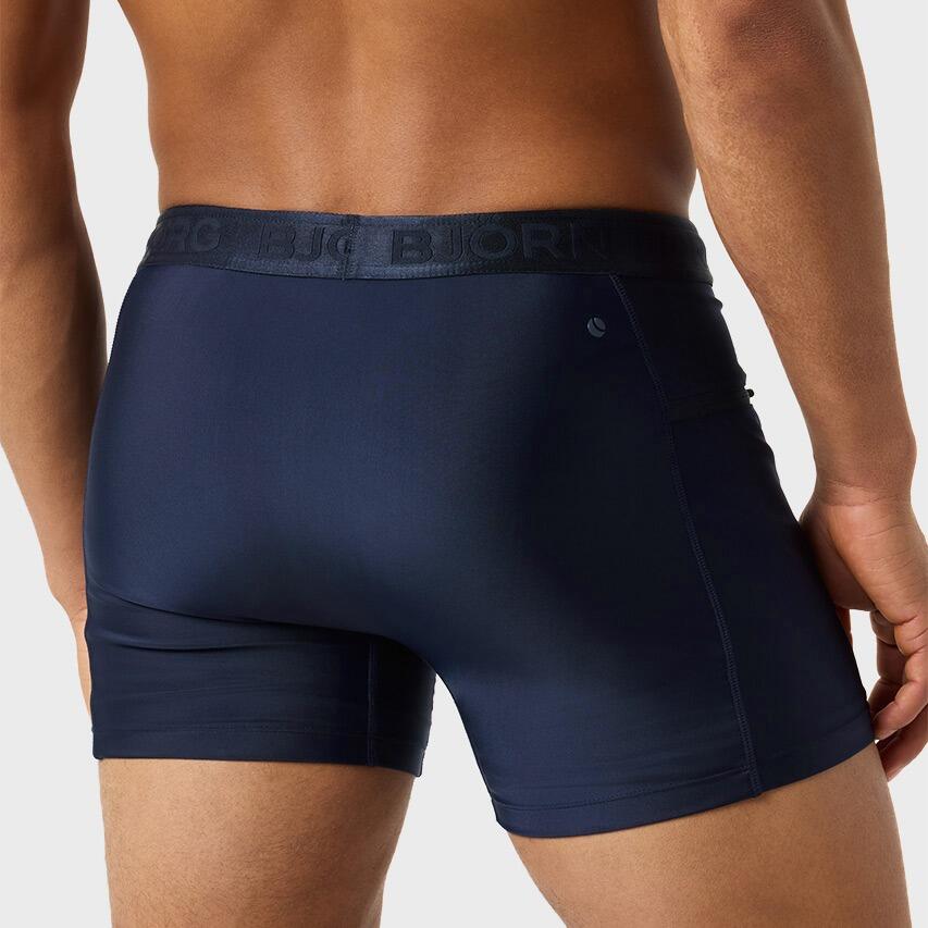 Heren Rits Zwemboxer Stretch Blauw 5/7
