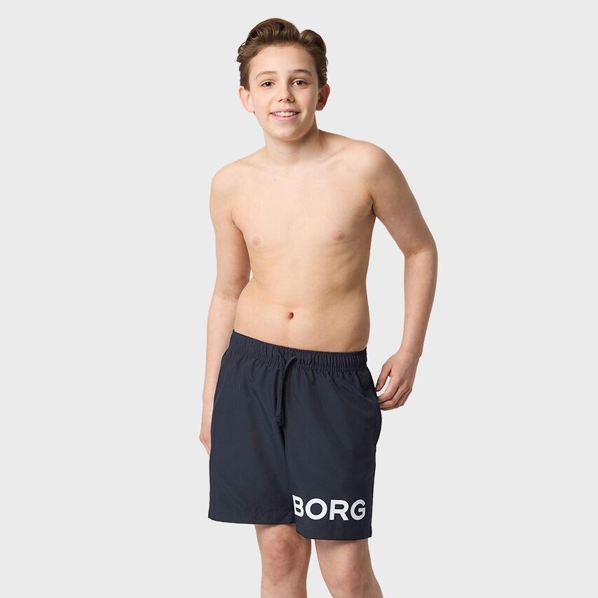 Kids Zwemshort Borg Logo Blauw 5/7