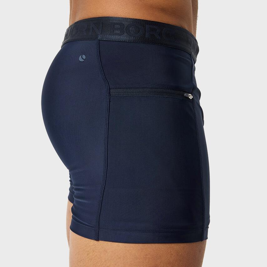 Heren Rits Zwemboxer Stretch Blauw 4/7
