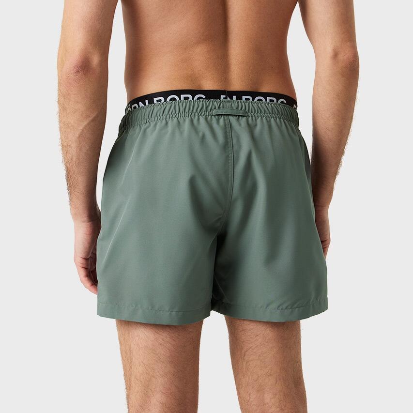 Heren Double Waistband Zwemshort Groen II 4/7