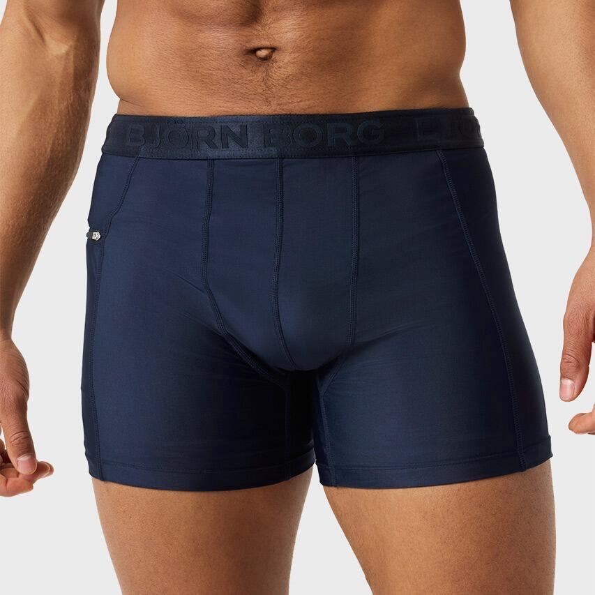 Heren Rits Zwemboxer Stretch Blauw 3/7