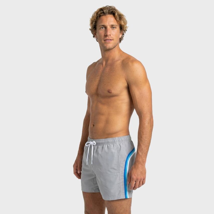 Heren Elastic Waist Zwemshort Grijs 02004 2/7