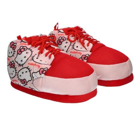 Chaussons-bottes Hello Kitty rouges en polyester pour enfants