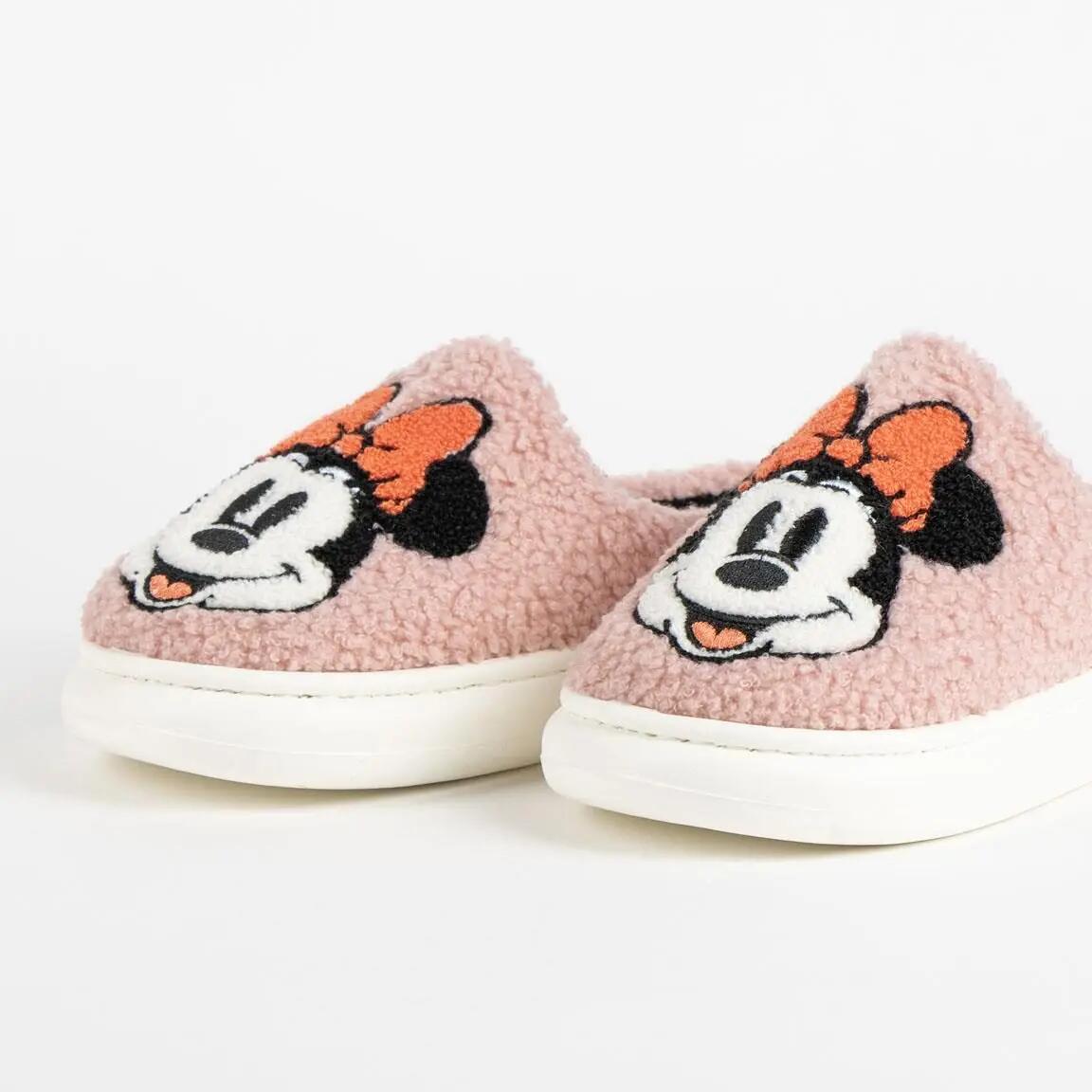 Pantufas de dedo aberto da Minnie Mouse para adultos, poliéster antiderrapante 6/6