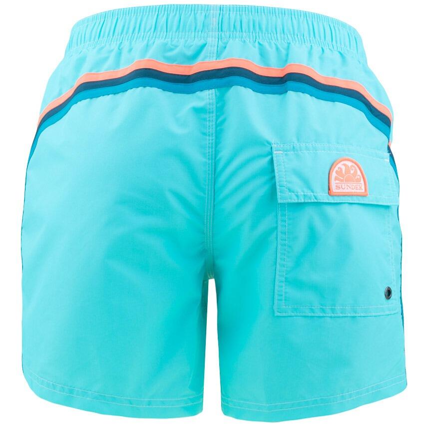 Heren Elastic Waist Zwemshort Blauw 05203 6/6