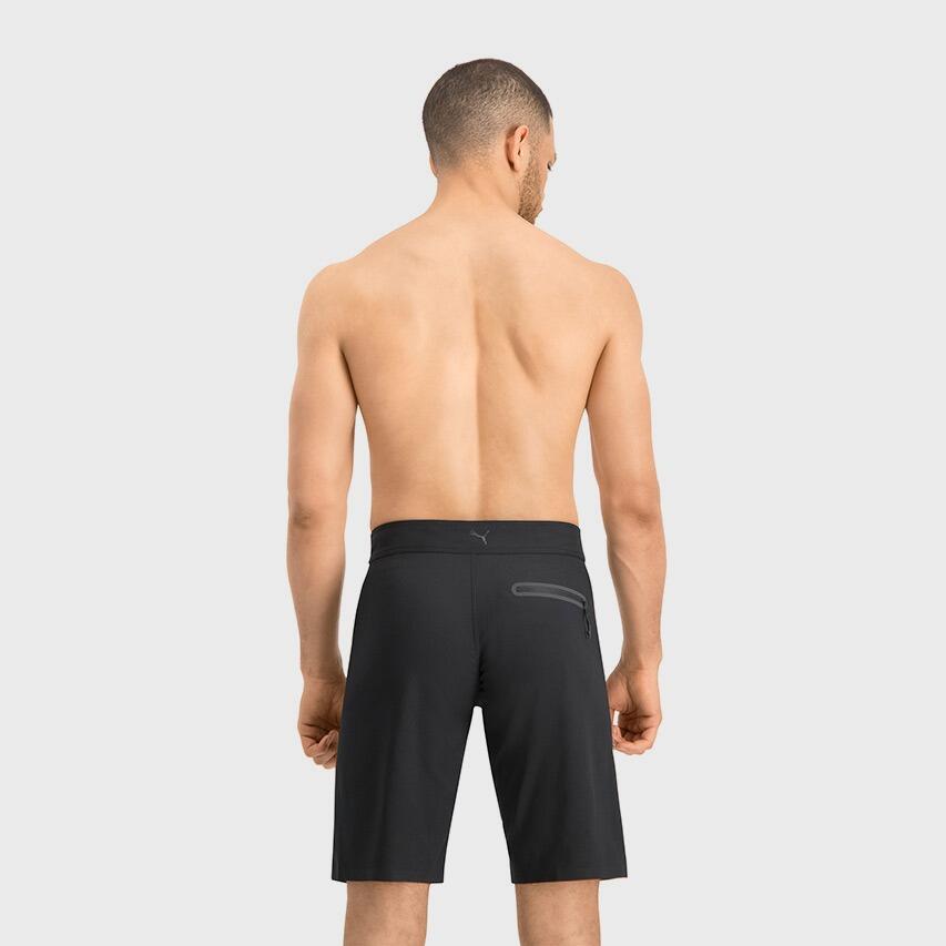 Heren Rits Long Zwemshort Logo Zwart 3/4