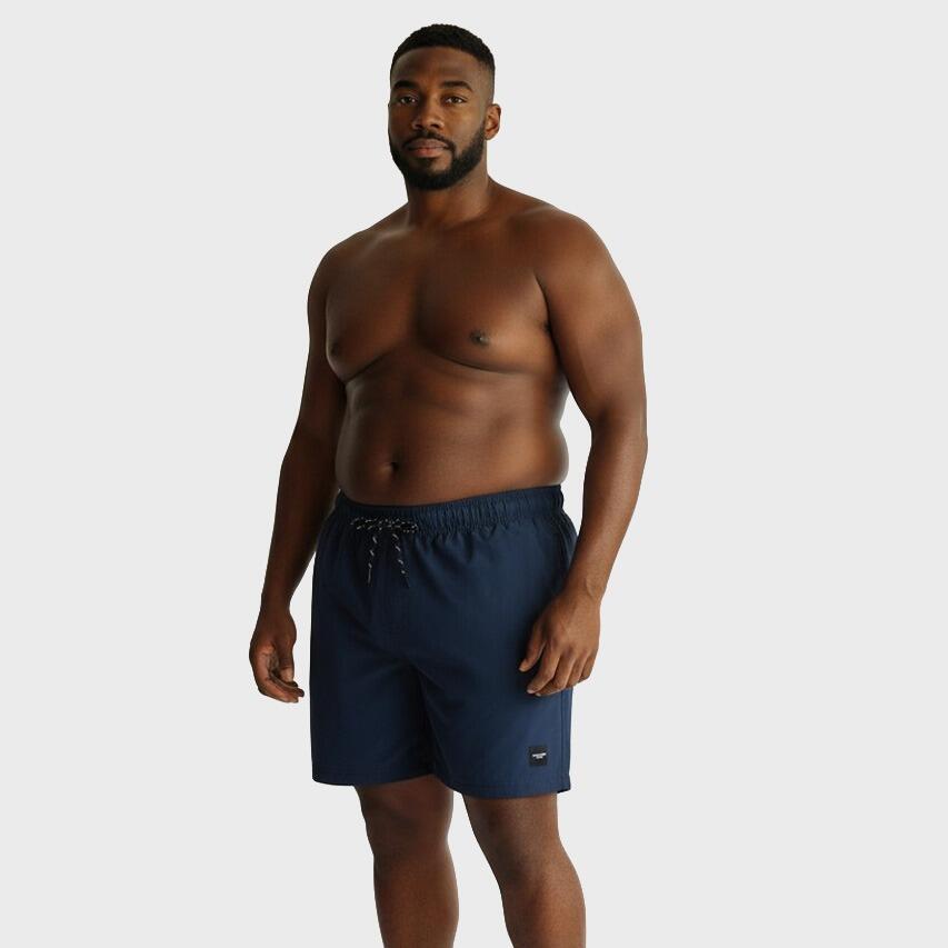 Heren Zwemshort Plus Size Maui Solid Blauw 2/5