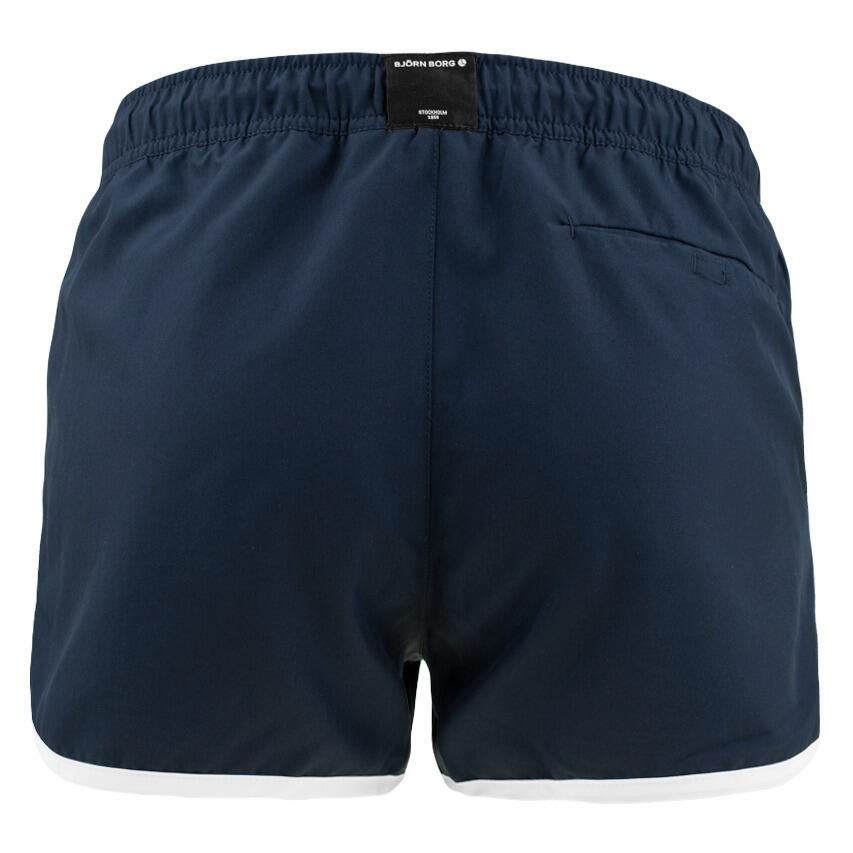 Heren Zwemshort Retro Basic Blauw 4/7