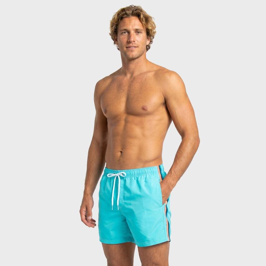 Heren Elastic Waist Zwemshort Blauw 05203 2/6