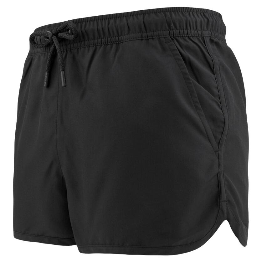 Heren Zwemshort Retro Basic Zwart 1/4