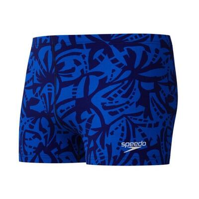 Heren beachstar square leg aquashort blauw