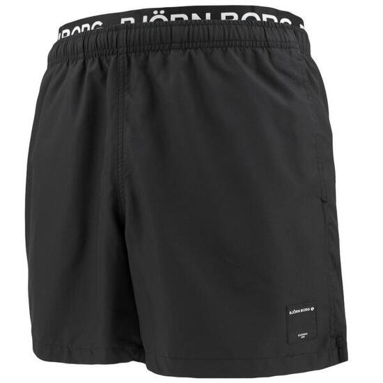 Short de bain homme Double Waistband Noir