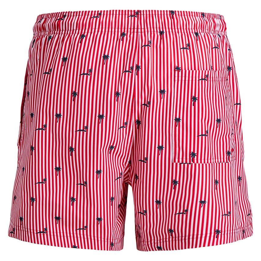 Heren Zwemshort Breeze Mini Stripe Rood & Wit Multi 3/3